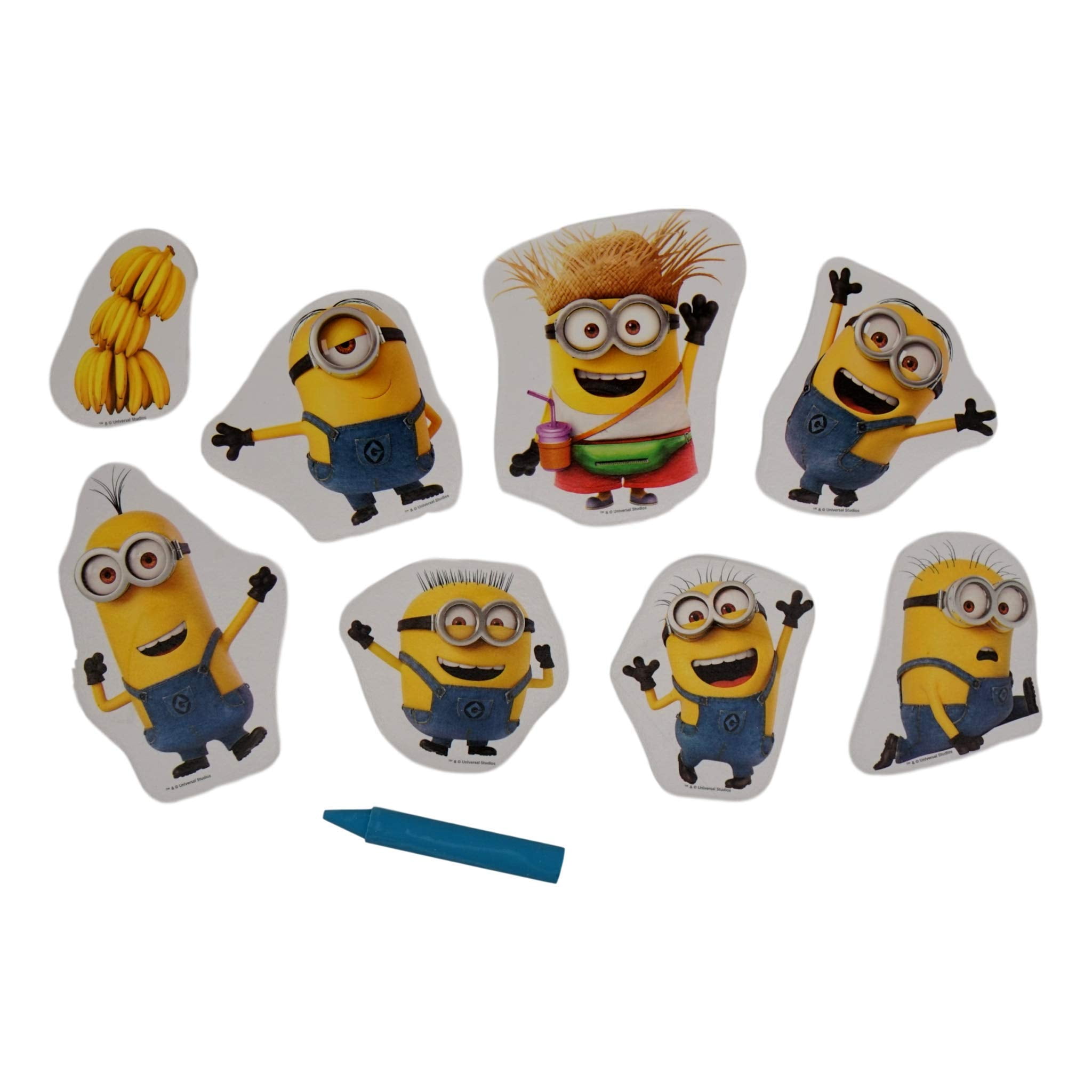 Tub Time Activity 8 Foam Pcs 1 Bath Crayon Fun Scenes With Bathtime Despicable Me 3 Walmart Com