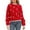 AW1-Red, variant on GBSYEWXS Sweaters For Women Red Crew Neck Long Sleeve Polka Dot Print Autumn Pullover Sweater