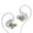 White, variant on Mikilon Headphones, In Ear Earphone Monitoring Earphones HIFI Dynamics Coil Wire Controlled Bass Music Mobile Phone Earphones