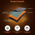 thumbnail image 3 of Heated Desk Pad Mouse Pad - Heated Desk Mat - Warm Desk Pad - 3 Levels Heating & 4 Hours Auto Shut-Off, PU Leather Mouse Pad - 31.5 x 13 inch (Medium Grey), 3 of 12