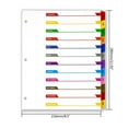 thumbnail image 3 of Milue Multifunctional Binder Dividers Index Dividers for Work Documentation, 3 of 15