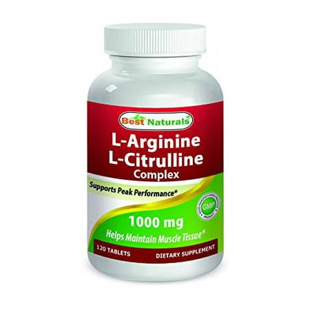 BEST NATURALS L-Arginine L-Citrulline 1000 mg 120