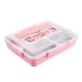 thumbnail image 2 of veasfak Boîte à Lunch Bento Récipient à Lunch Détachable Étanche Chauffe-Nourriture Portable Simple Rose, 2 of 9