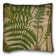 thumbnail image 1 of RYLABLUE Vintage Botanical Print Leaves Pattern Fern Throw Pillow Case Cases Cover Cushion Covers Sofa Size 18x18 Inches Two Side, 1 of 1