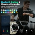 thumbnail image 5 of 1.43-inch Men's and Women's Smartwatch with Fitness Tracking, Answer/Dial/100 Sport Modes, IP67 Water Resistant Sports Pedometer Fitness Watch fits for Android and iPhone Devices (Black), 5 of 7