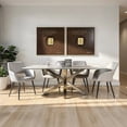 thumbnail image 5 of Mesa De Comedor Tivoli Nickel Grey Mobica, de metal y cerámica con estilo moderno en color blanco, 200 x 100cm, 5 of 5