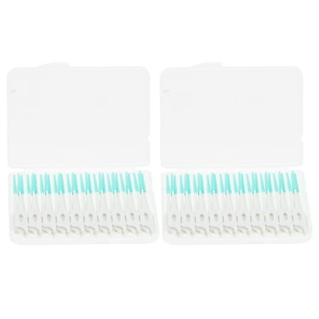Toothpick 80 Pcs Housef Oral Health Portable Inter-dental Brush Toothpicks Gum Interdental Major Tpe Food Grade Pp