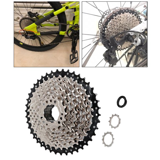 8-12 s MTB Bike Freewheel Cassette de bicicleta Reparación de volante, antioxidante, sin deformación, resistente al desgaste, alto rendimiento de dura 10S 11-42T Plata Soledad Cassette de rueda libre para bicicleta