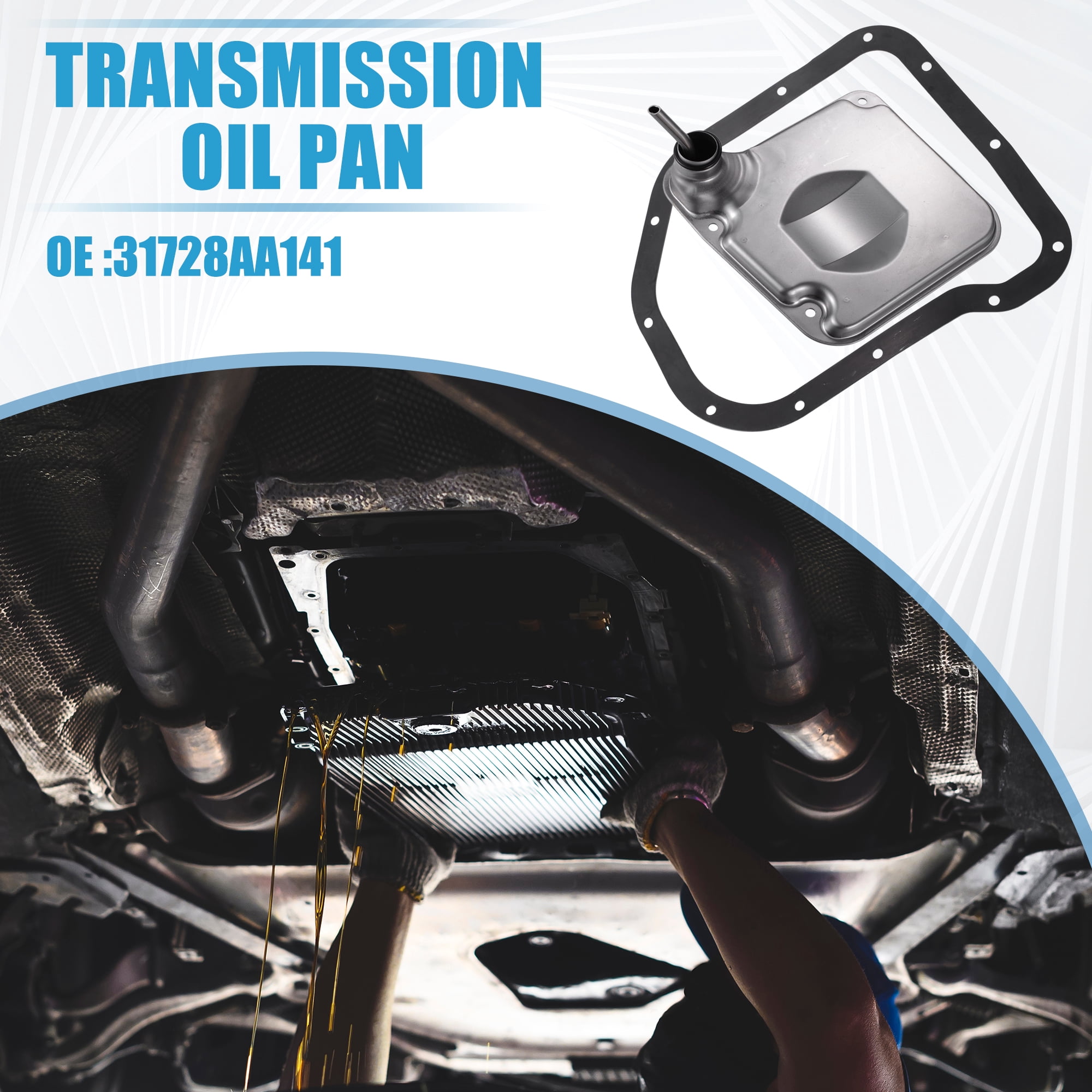 Unique Bargains 1 Set Oil Pan Gasket Kit No.31728AA141 Automatic Transmission Filter for Subaru Forester 2013-2016