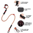 thumbnail image 4 of Pet Nylon Tow Rope High Toughness Dog Walking Hauling Cable Smooth Surface Pulling Haulage Cable with Wrist Strap High Elasticity Safety Lock Reflective Tape for Pet, 4 of 9