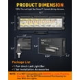 thumbnail image 3 of HUICHENG 6 Inch 50W 4000LM LED Light Bar, Spot & Flood Combo Fog Lights for Trucks Cars Boat ATV UTV, 2 Pcs (White), 3 of 6