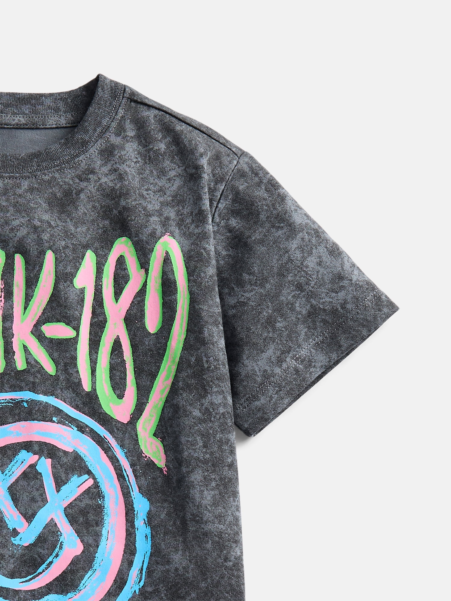 blink-182 Girls' Graphic Band Tee with Short Sleeves, Sizes 4-16