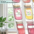 thumbnail image 4 of Yayeee Window Curtains Light Filtering 63"x42" Grommet Panel Pair Home Living Room Decor, Colorful Jam Jars, 4 of 7