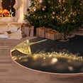 thumbnail image 5 of Balery Gold Glittering Stars Printed Christmas Tree Skirt , Merry Christmas Party Christmas Tree Decoration,Adjustable Tree Skirt-30", 5 of 6