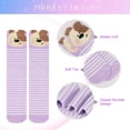 thumbnail image 7 of 6 Pairs Girls Knee High Socks, Colorful Cartoon Cotton Socks Crazy Fun Kids Odd Animal Socks Fashion Long Socks, One Size for 3-12 Years Girls, 7 of 7