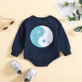 thumbnail image 6 of Baby Girl Clothes Bubble Romper long sleeve Embroidered Bodysuit Fall Cute Outfit, 6 of 7