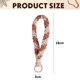 thumbnail image 2 of Llavero pulsera de pulsera hecha a mano llavero estilo campestre cordón de muñeca soporte hecho a mano para mujeres, 2 of 5