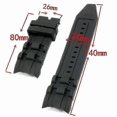 thumbnail image 2 of 26mm Rubber Black Watch Band For Invicta Pro Diver Collection Chronograph, 2 of 3