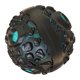 thumbnail image 2 of Juguetes para perros chirriantes Salvador pelota de goma para masticar con chirriador azul negro, 2 of 5