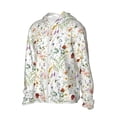 thumbnail image 2 of Sigee Wildflower Watercolor Print UPF50+ Men's Sun Protection Hoodie Shirt SPF UV Shirt Long Sleeve Fishing Outdoor Lightweight, S-3XL, 2 of 9