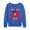 HEATHER ROYAL BLUE, variant on Disney - Mickey Mouse Soccer Jersey - Women's French Terry Long Sleeve Pullover