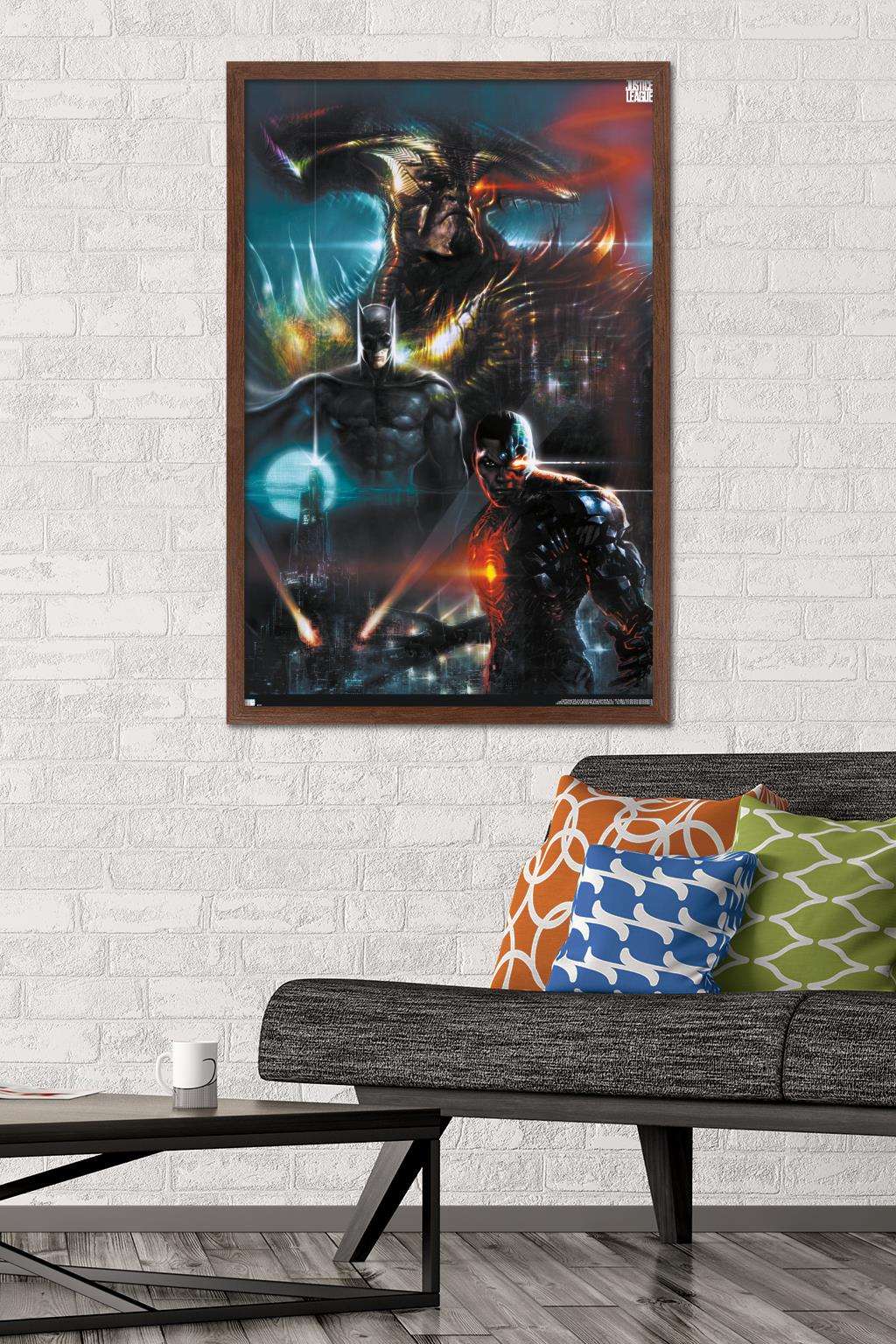 DC Zack Snyder's Justice League - Liam Sharp Variant Wall Poster, 22.375" x 34", Framed