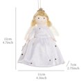 thumbnail image 3 of Lindo ángel de niña colgante de Navidad adornos colgantes para árbol de Navidad decoraciones navideñas para el hogar muñecas navideñas regalo para niños Navidad, 3 of 5