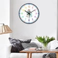 thumbnail image 4 of GUOOL 12 inch Wall Clock Non Ticking Easy to Read Colorful Analog Battery Operated for Elephant shape, 4 of 8