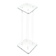 thumbnail image 2 of 12 X 12 X 24" 1/2" Rods Clear Riser Acrylic Transparent Plexiglass Pedestal Table Display Podium Glorifier Riser Stand Centerpiece Flower Sculputure Merchandise Lamp Book Stand, 2 of 5