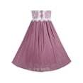 thumbnail image 5 of Girls Dress Brick Red Halter Princess Lace Pleated Wedding Pageant 10 Years, 5 of 7