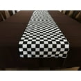 thumbnail image 2 of Cotton Print Table Runner Checkerboard NASCAR Black, 2 of 3