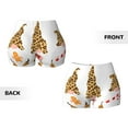 thumbnail image 6 of Yiaed Christmas Gnomes In Leopard Print Women's Athletic Shorts Running Shorts Sporty Short High Waisted Elastic Workout Shorts for Yoga Gym Running & Sports -Small, 6 of 8