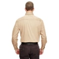 thumbnail image 3 of 8960 UltraClub Mens Long-Sleeve Cypress Denim with Pocket Medium Khaki, 3 of 3