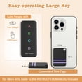 thumbnail image 3 of Key Finder Jegoteer, paquete de 4 unidades, RF, 80 dB, 36 m de alcance, 3 of 7