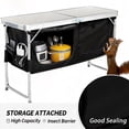 thumbnail image 2 of Acpouw Camping Table Portable, Lightweight Outdoor Table Height Adjustable for BBQ, Patio, Beach, Backyard, Party, Travel Cooking, 2 of 7