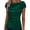 Green, variant on Womens Tops Satin Ruched Bow Tie Tops Elegant Draped Front Cap Sleeve Evening Blouses on Sale