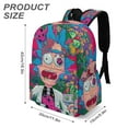 thumbnail image 3 of Rick And Morty Leisure Backpack 3D Printing Cute School Backpacks Outing Hiking Bag Travel Bag Daypack, 3 of 8