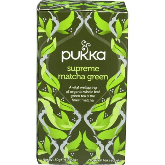 Pukka Tea Organic Supreme Matcha Green 20 ct (Pack Of 2)