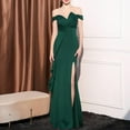 thumbnail image 2 of Swuxness Women Sleeveless Formal Maxi Dresses, Women Long Evening Gown, Women's V Neck Fitted Waist Hugging Hips Slim Fishtail Skirt Maxi Formal Evening Gown Dress Green, XL, 2 of 5