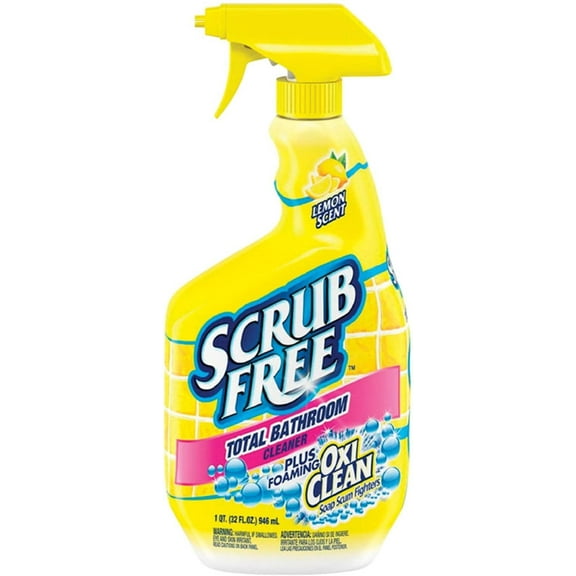 Free Bathroom Cleaner with Oxi Clean, Lemon Scent, 32 oz (3)