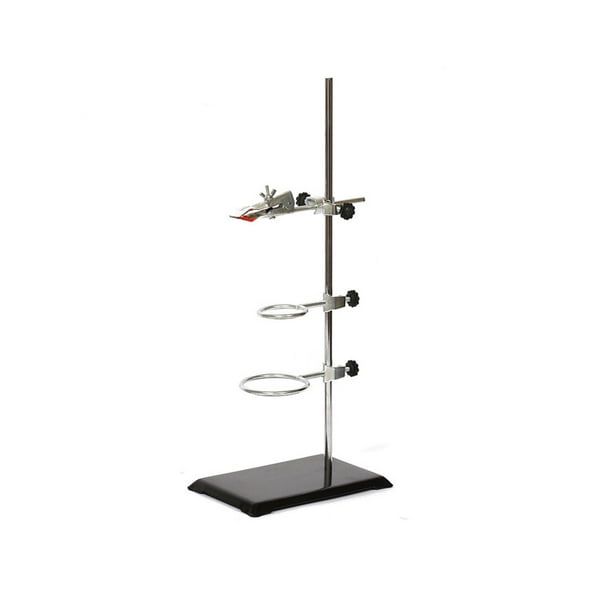 Kenally 1 Juego de soporte de retorta de laboratorio portátil profesional reutilizable lavable universidad ciencia enseñanza experimento Material de laboratorio 40CM