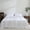White, variant on Luxurious Pure French Linen Sheets set 1 Fitted Sheet 1 Flat Sheet 2 Pillowcases - Full Size Natural