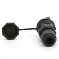 thumbnail image 1 of YLSHRF RJ45 Coupler,RJ45 Ethernet Connector 180° Water RJ45 Adapter Black Outdoor 8 Pin Post-Installation Coupler IP67, 1 of 8