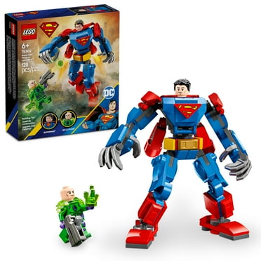 LEGO DC Superman Mech vs. Lex Luthor Building Toy - Superman Toy for Kids, Boys and Girls, Ages 6  - Buildable Action Figure - Superhero Gift for Birthday - 76302