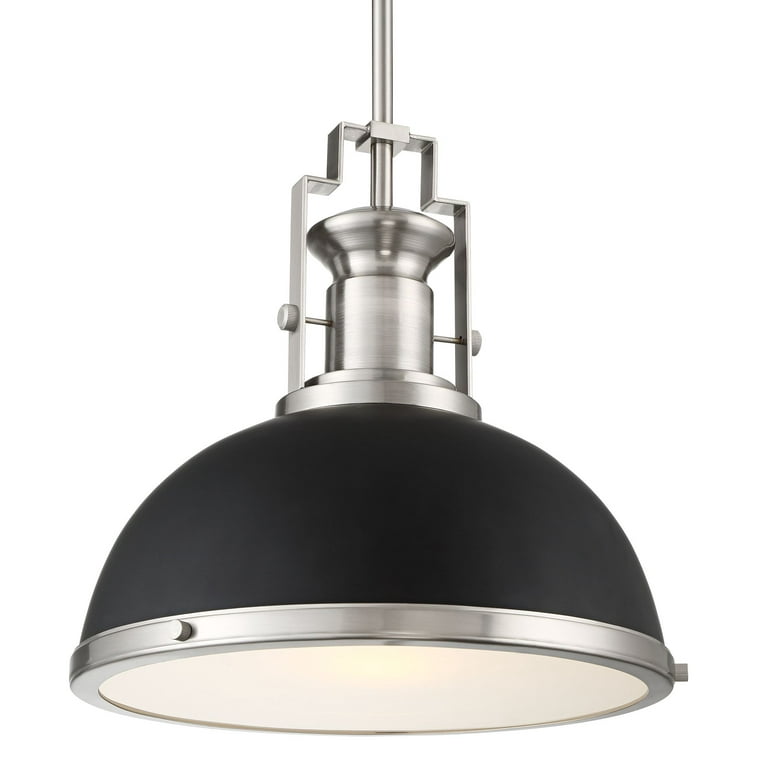 Possini Euro Design Black Brushed Nickel Dome Mini Pendant Light 13