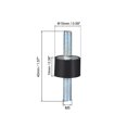 thumbnail image 2 of Montajes aislantes de vibración de goma Uxcell D15xH10 con pernos M5x12mm, 8 piezas, 2 of 3