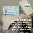 thumbnail image 2 of Stain Remover and Laundry Bar | Removes Stains from Clothing and Fabrics | Hand Wash Delicates | Targets Spit-Up, Food Mush and Soiled Clothing | Natural and Organic Ingredients | (220 grams), 2 of 5