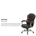 thumbnail image 5 of Flash Furniture High Back Brown LeatherSoft Executive Swivel Ergonomic Office Chair with Arms, 5 of 8