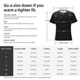 thumbnail image 2 of Yiaed Silver Glitter1 Print Mens Short Sleeve Tight Fit T-Shirt, Crewneck Casual Tee-3X-Large, 2 of 5