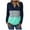 Green, variant on MIUOWANP Women's Fashion Hoodies & Sweatshirts Plus Size Oversized Long Sleeve Round-Neck Color Block For Girls Light Weight Soft With Pockets Shirts Black M